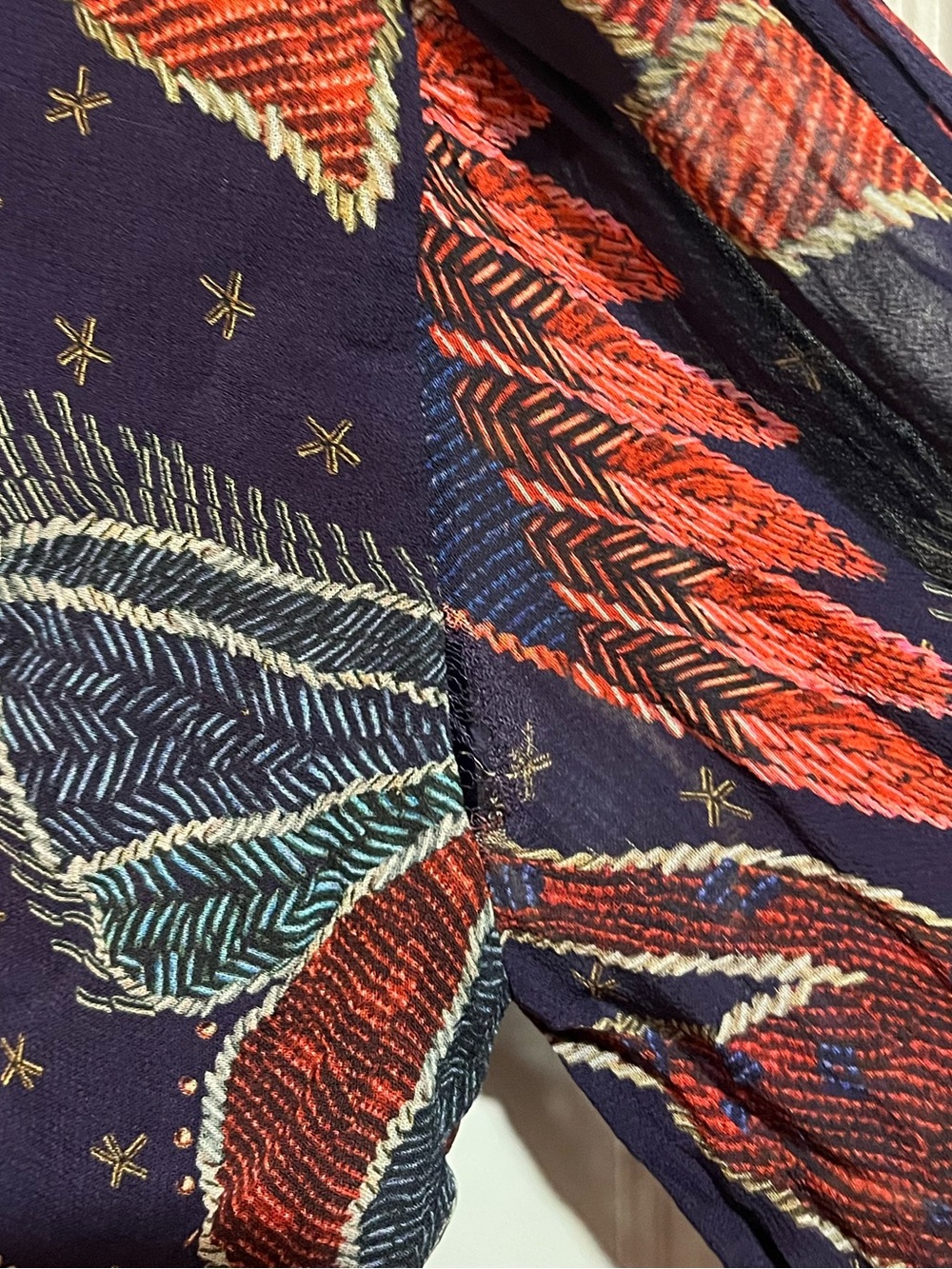 FARM Rio Deep Purple Floral Maxi Dress with Red & Blue Accents - Picture 7 of 9